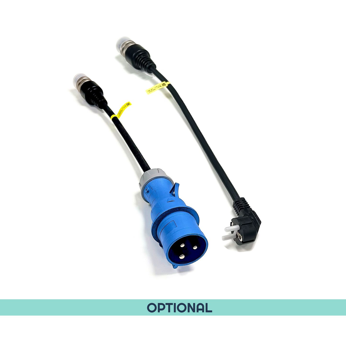 All-in-One EV Mobile Charger CEE32 Blue Commando & Schuko Connector Adaptor Tails (Optional)