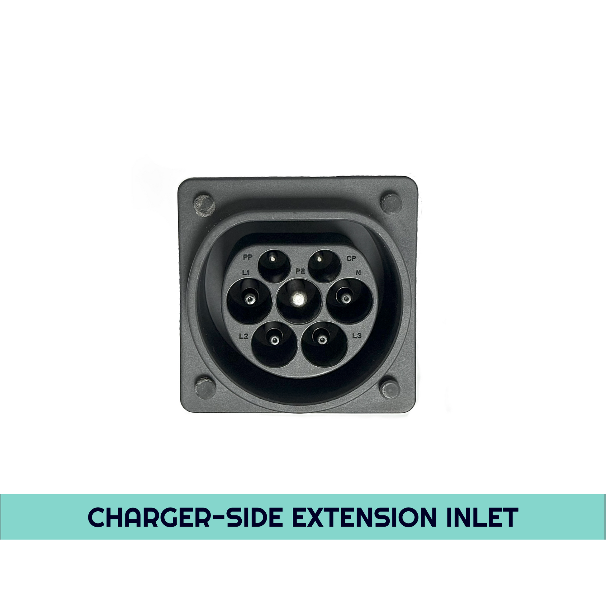Type 2 to Type 2 EV Charging Cable Connector (Cable Extension Side)