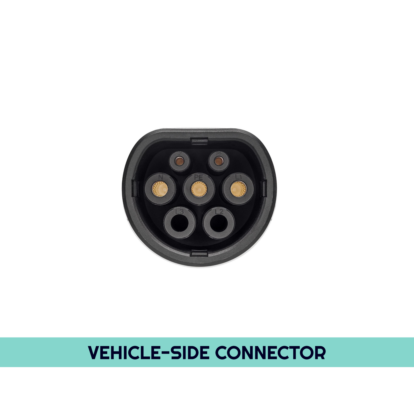 Type 2 to Type 2 EV Charging Cable Connector (Vehicle End)