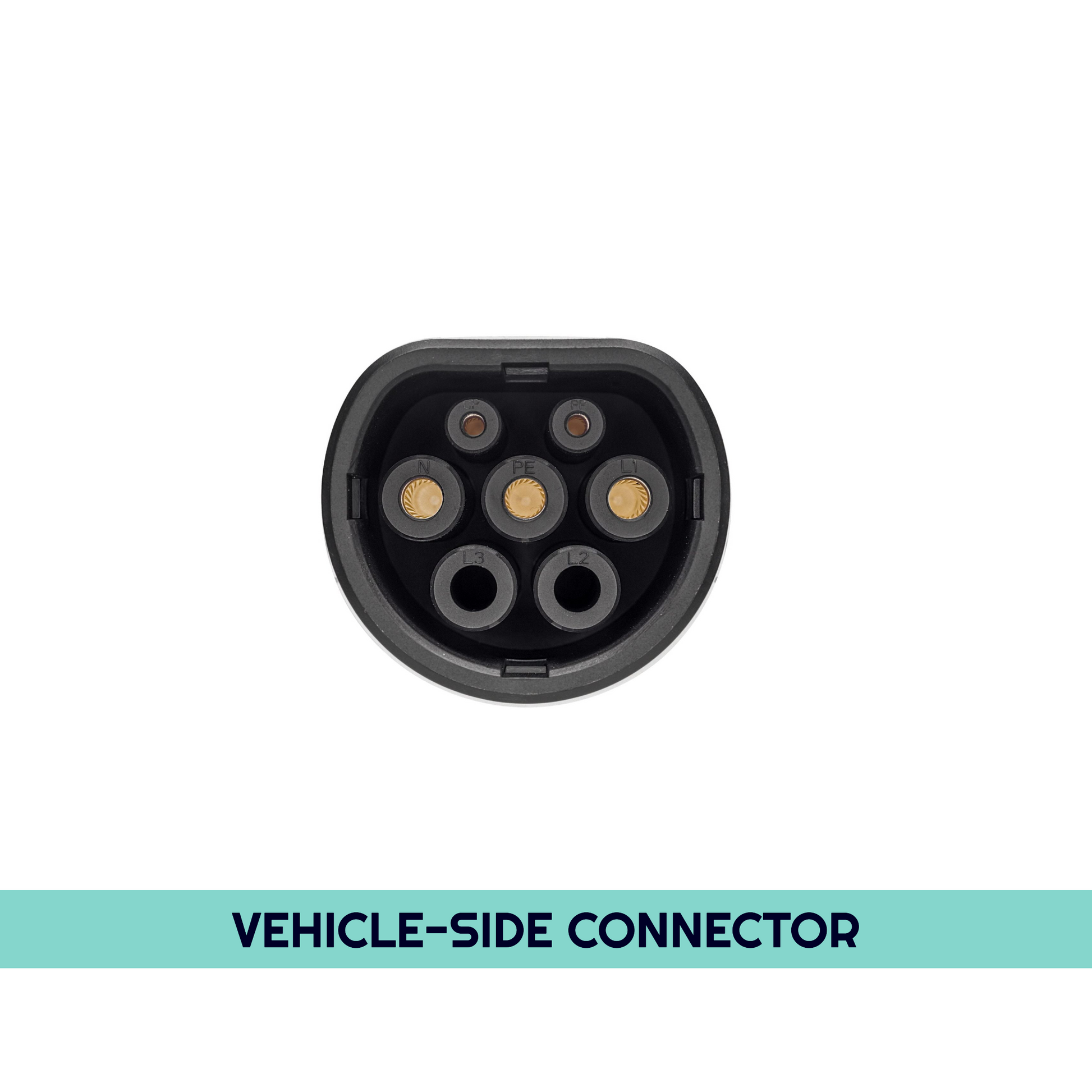 Type 2 to Type 2 EV Charging Cable Connector (Vehicle End)