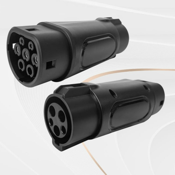 Convert your existing Type 1 EV charging cable to Type 2 with our handy Type to Type 2 Adaptor 16 amp or 32A