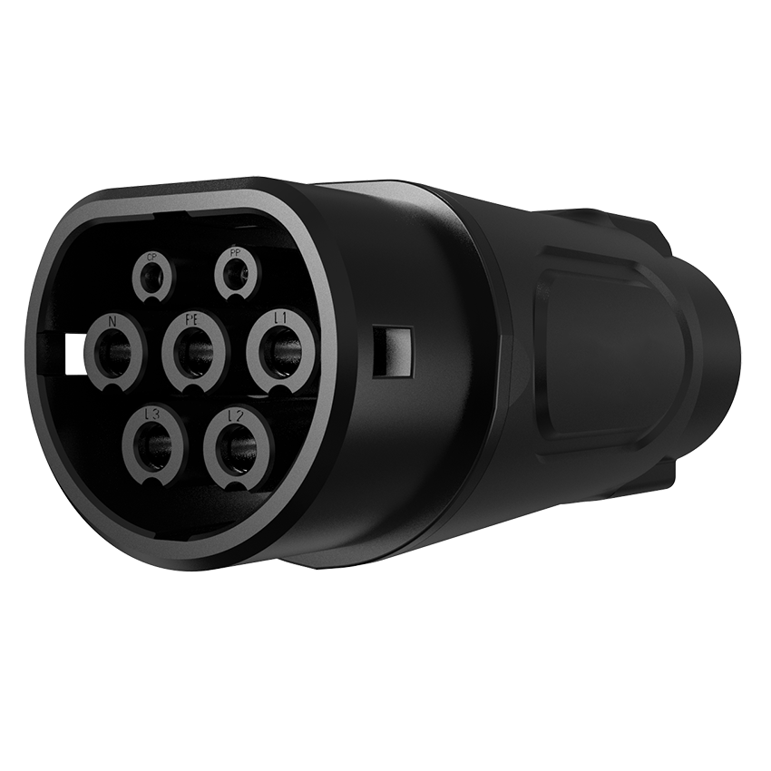 Convert your existing Type 1 EV charging cable to Type 2 with our handy Type to Type 2 Adaptor 16 amp or 32A.