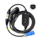 All-in-One EV Mobile Charger Type 2 CEE16 Blue Commando Connector Adaptor