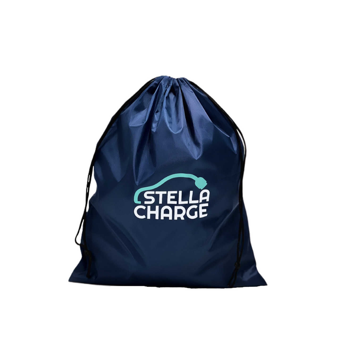 Drawstring Rucksack (Blue) for EV Charging Cables & Extension Leads with Stella Charge logo