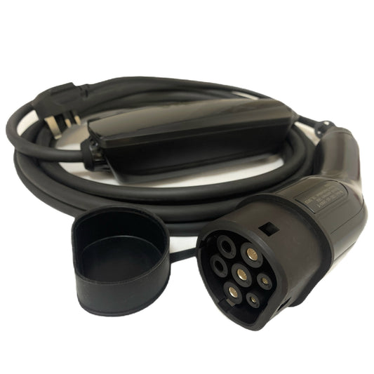 EV Portable Charger 2.3kW Type 2 with LED Breathing Light | UK 3 Pin Plug (2023)