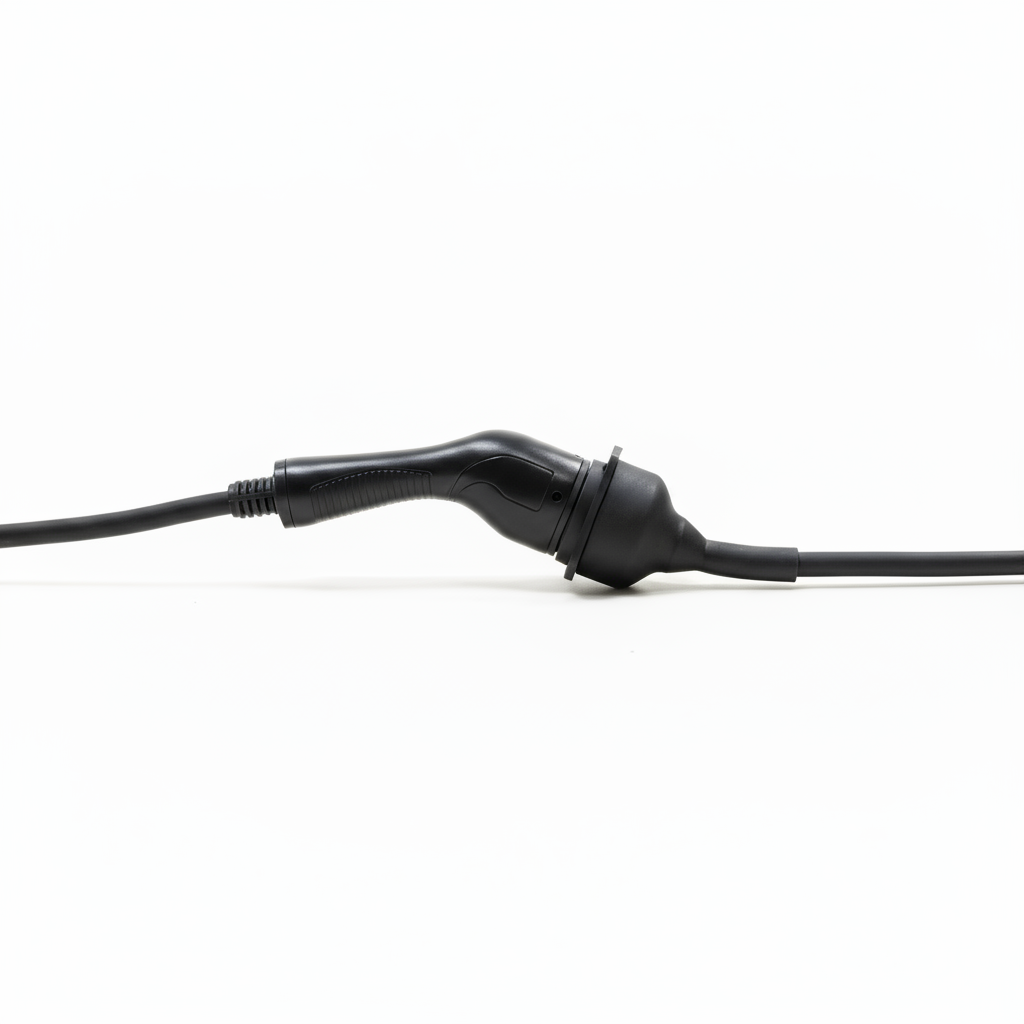 Type 2 to type 2 ev charging extension cable mated connection