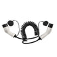 EV Spiral Charging Cable Type 2  16 or 32 amp  Electric Car Chargers